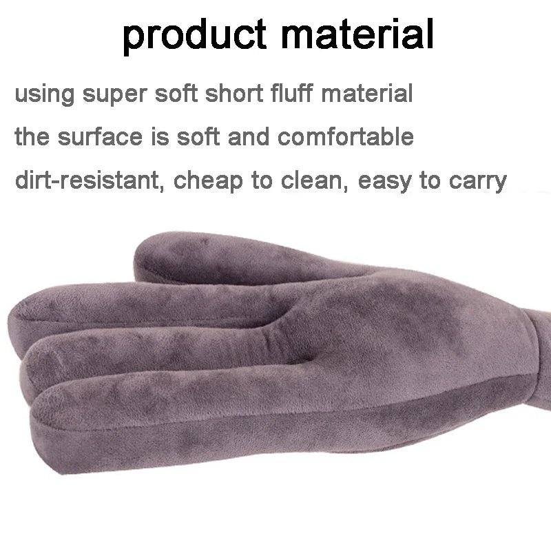 Creative Soft Hand Shape Travel Pillow Adjustable Bends Neck Support Pillow for Airplane Car Office Nap Pillows Home Decor